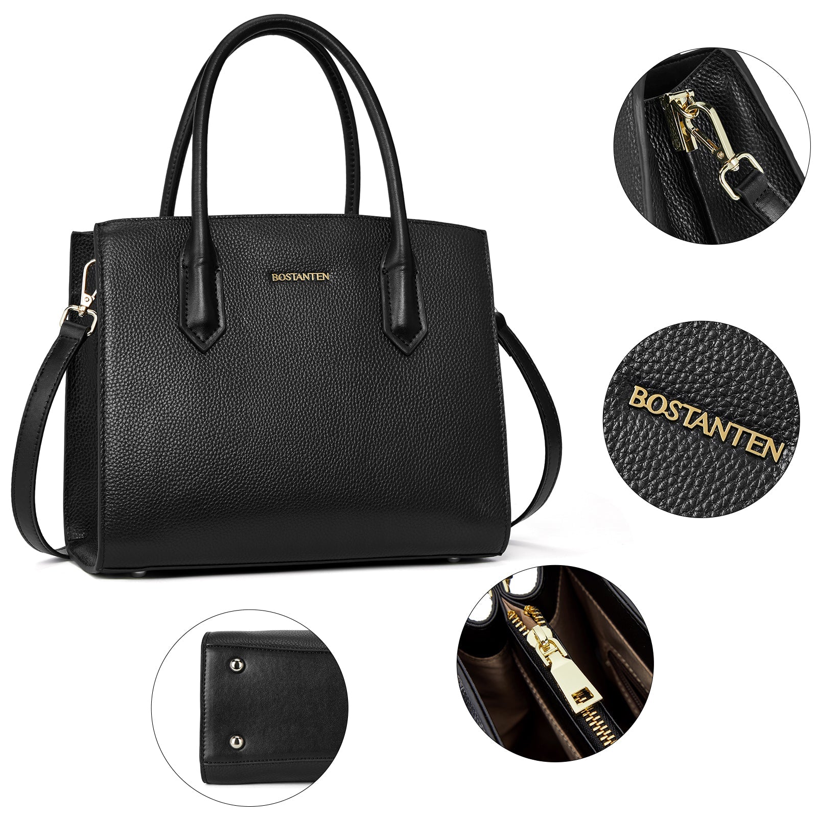 Machk Genuine Leather Tote Bag — Handle Shoulder