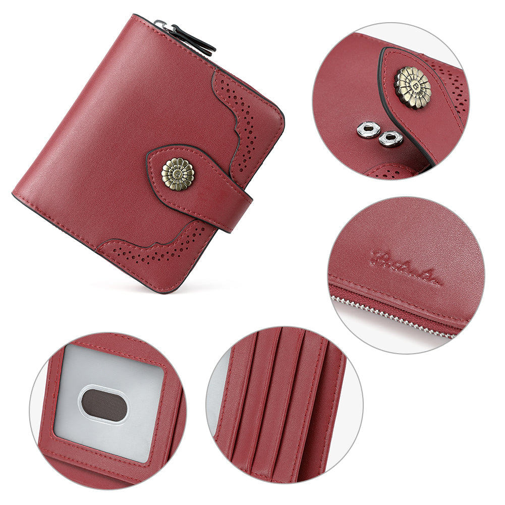 Rozenn Full Grain Leather Money Clip Wallet —— Small Bifold