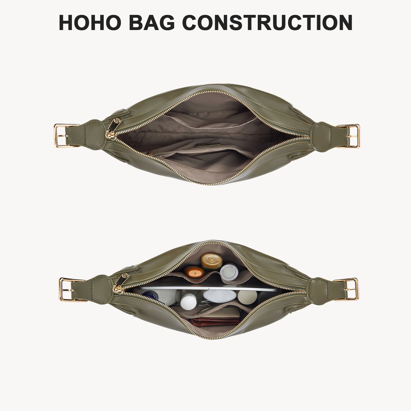 MORAVA Trendy Vegan Leather Hobo Bags