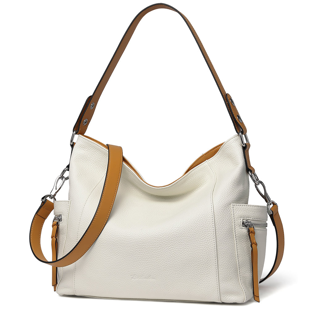 Kweli Multi-Functional Convertible Hobo Shoulder Bag with Handy Side Zipper Pocket