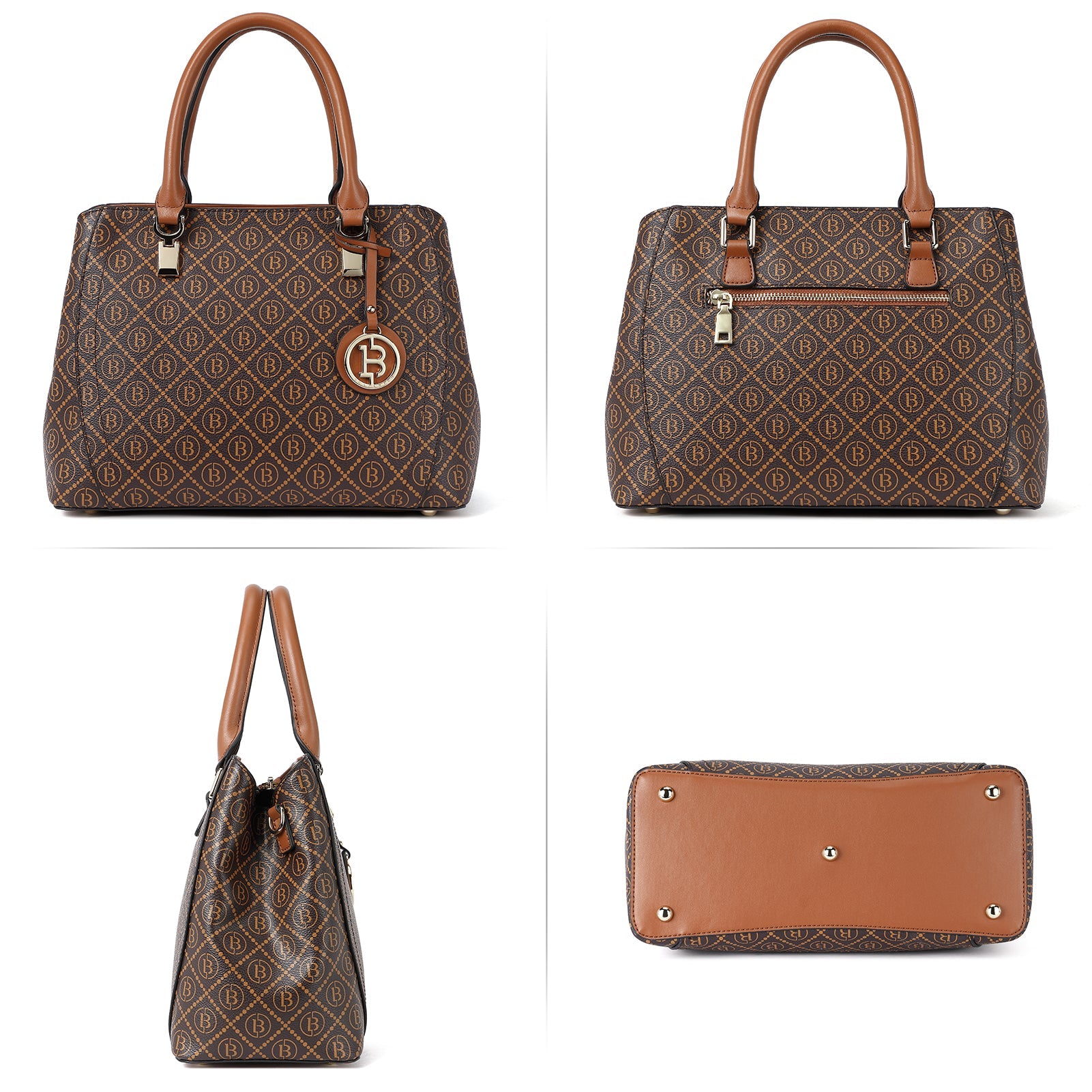 BOSTANTEN Women Leather Handbag Designer Top Handle Satchel Shoulder Bag Crossbody Purses