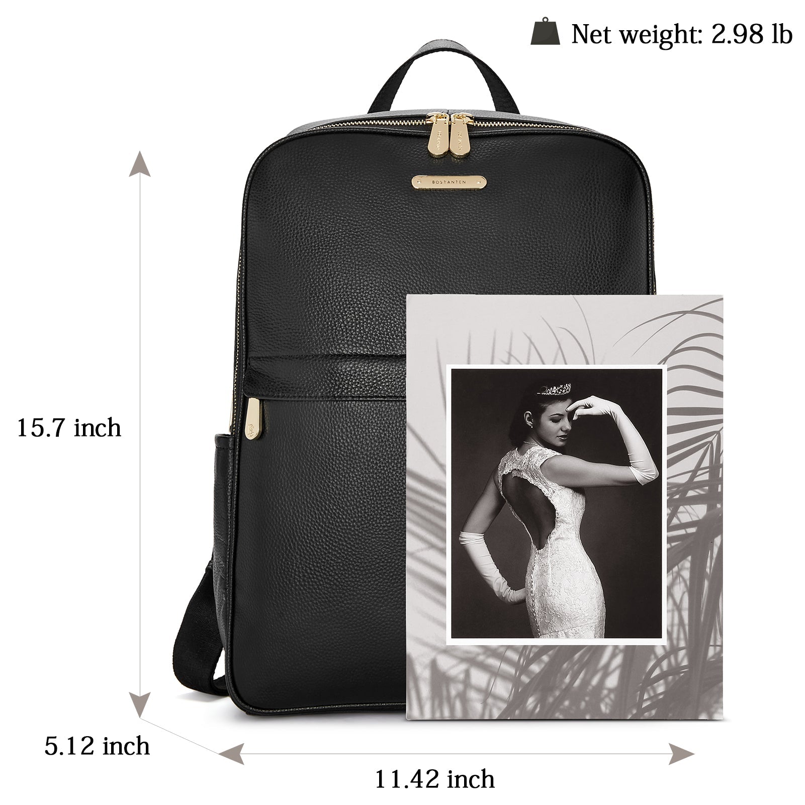Laptop Backpack for Women - Premium Leather