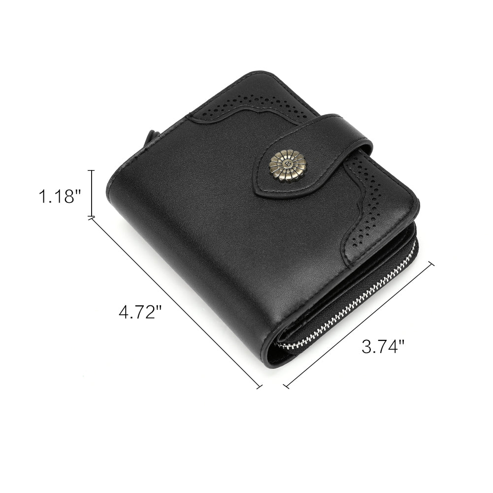 Rozenn Full Grain Leather Money Clip Wallet —— Small Bifold