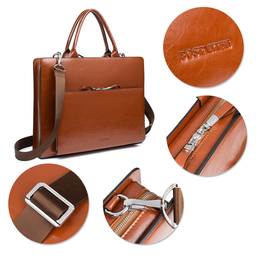 Carol Womens Leather Briefcase — Capable
