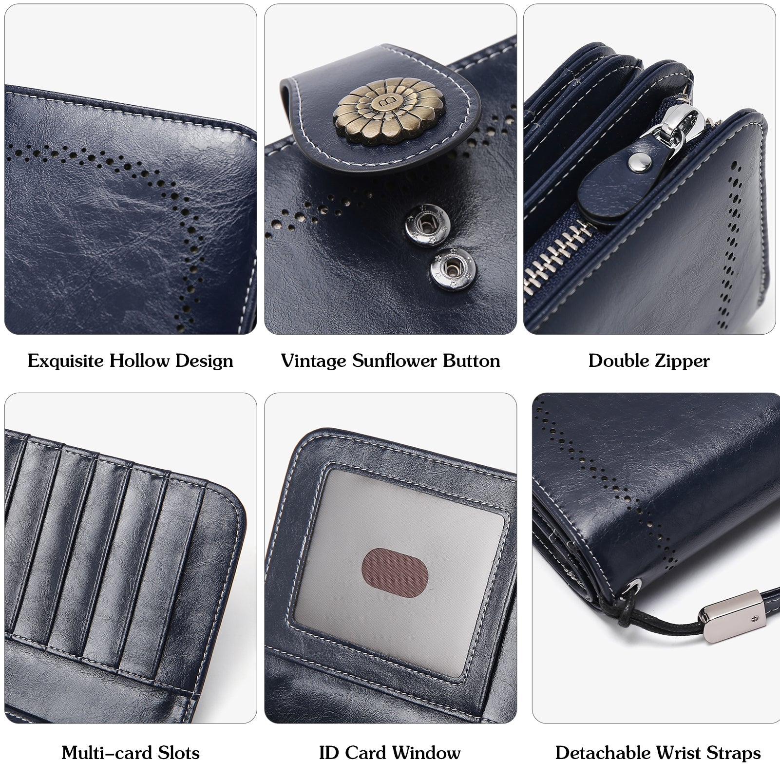 Lomy Big Wallet For Women With Wristlet — Large Capacity