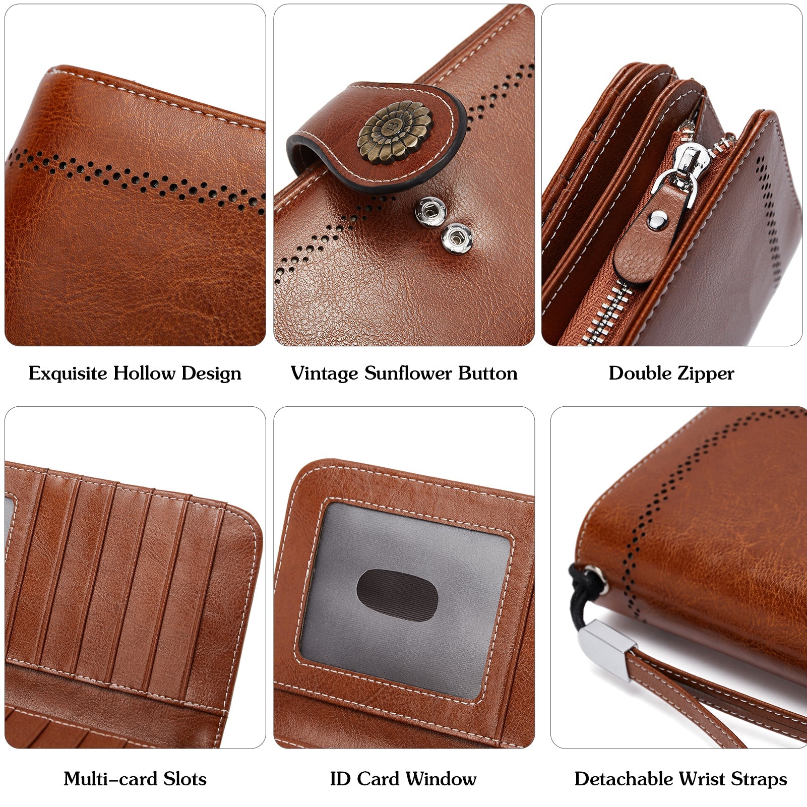 Lomy Big Wallet For Women With Wristlet — Large Capacity