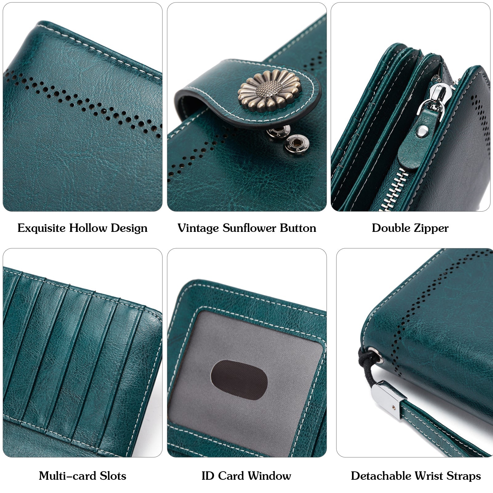 Lomy Big Wallet For Women With Wristlet — Large Capacity