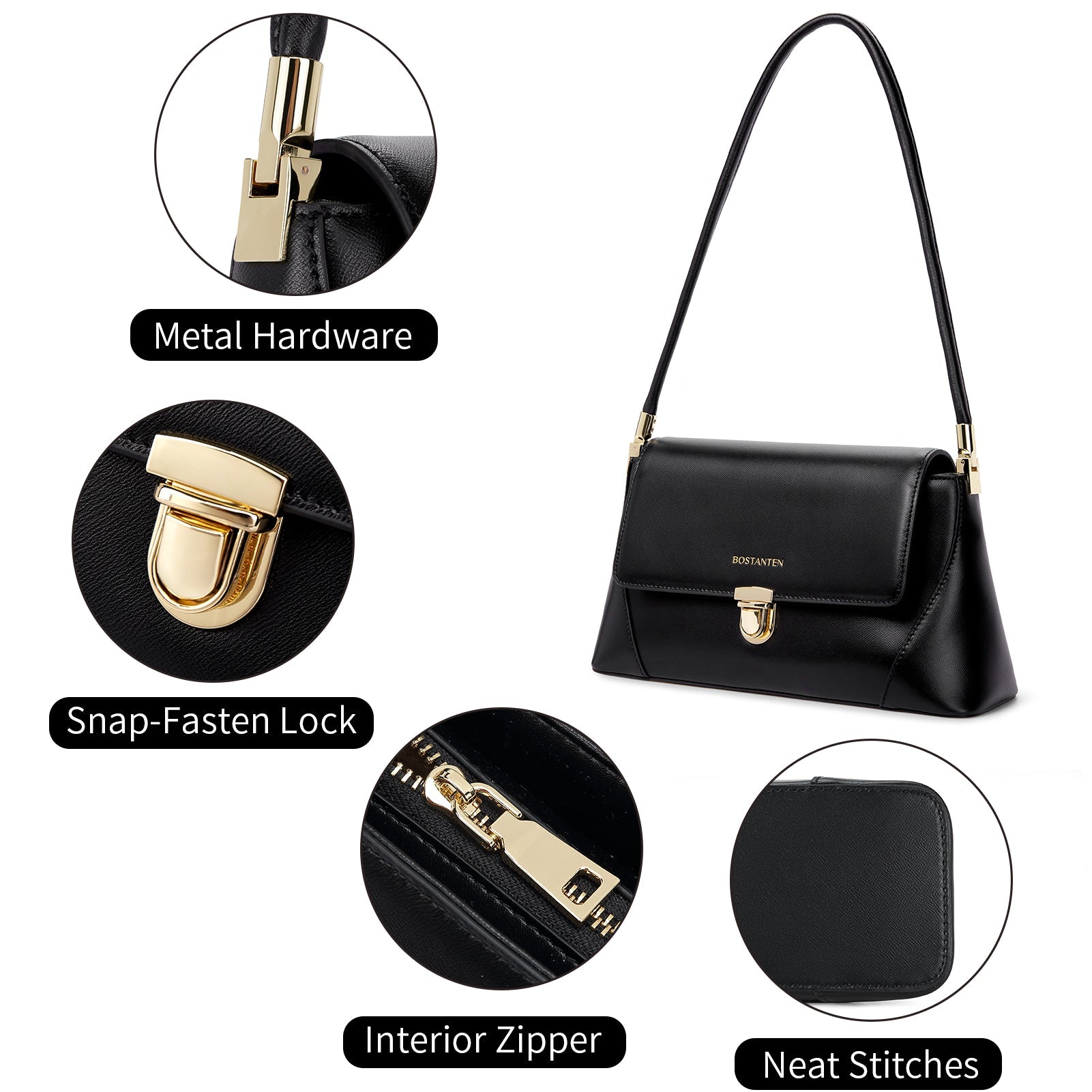 Cella Sleek and Soft Leather Shoulder Bag for Women - Comfort and Style Combined