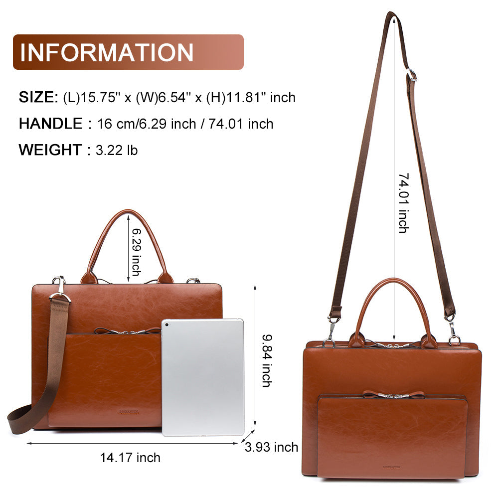Carol Womens Leather Briefcase — Capable
