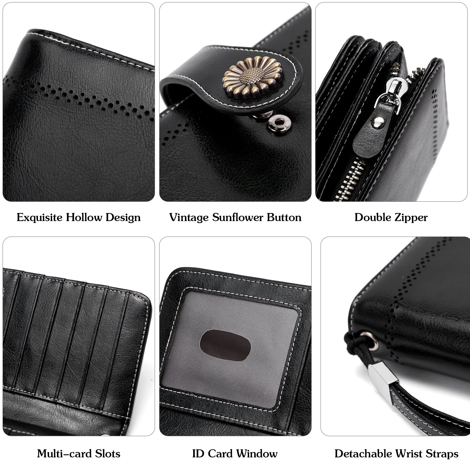 Lomy Big Wallet For Women With Wristlet — Large Capacity