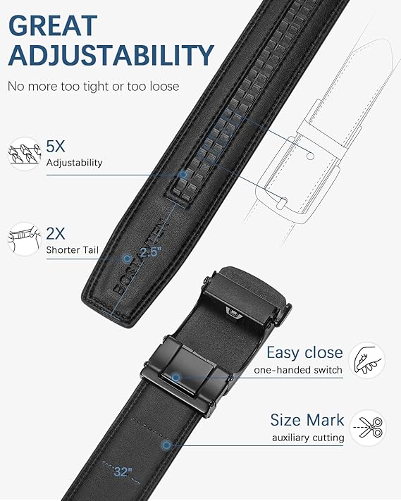 Double Up on Style with Our Two-Pack Leather Belt —Skeleton