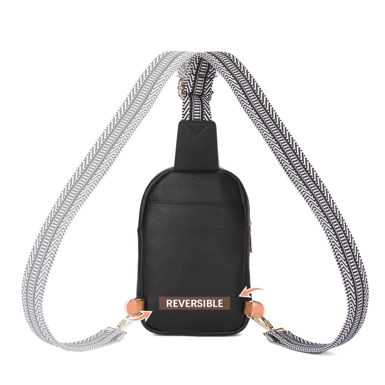 Arrio Reversible Strap Women's Leather Leather Sling Bag