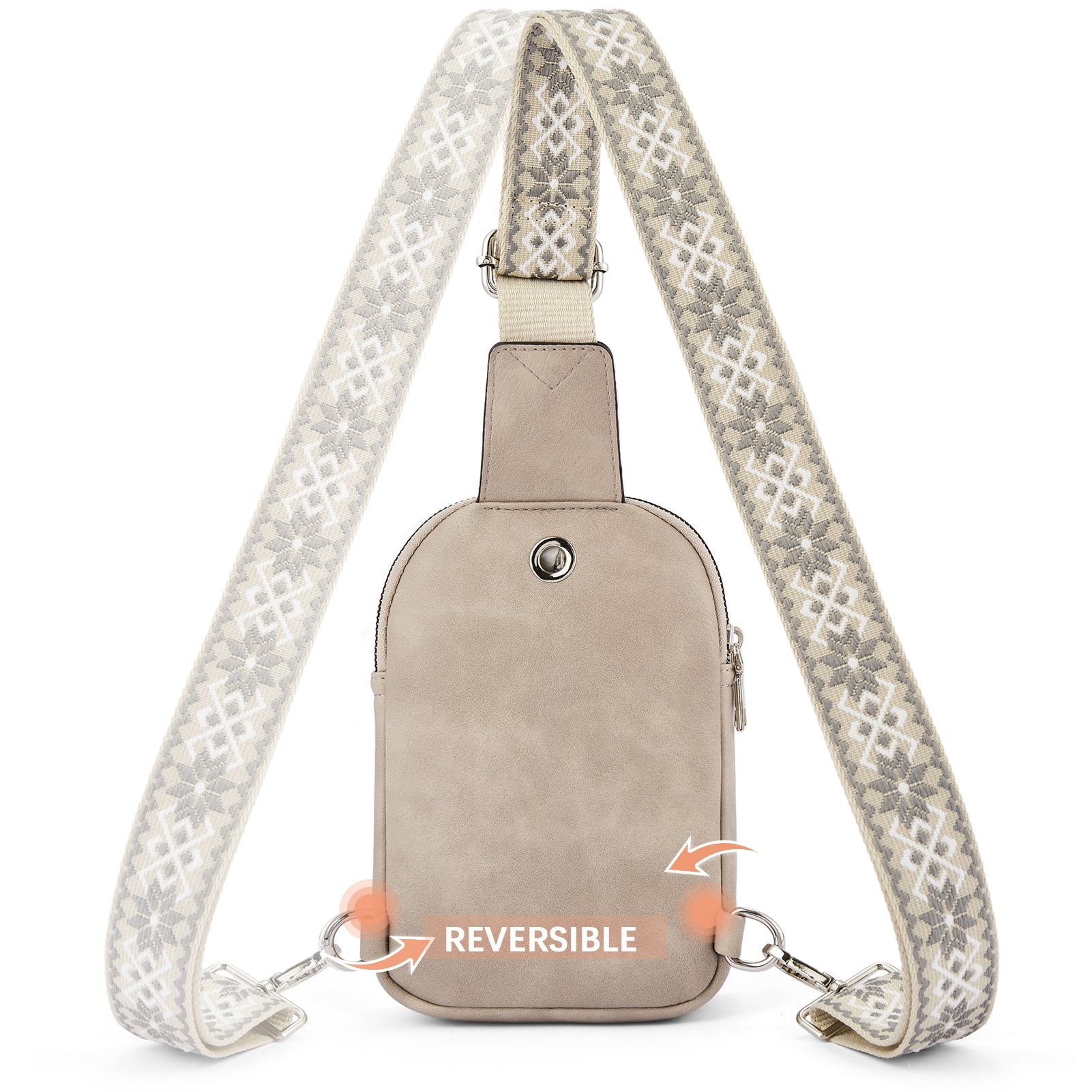 Aurora Adjustable Embroidered Shoulder Strap Crossbody Bag for Women