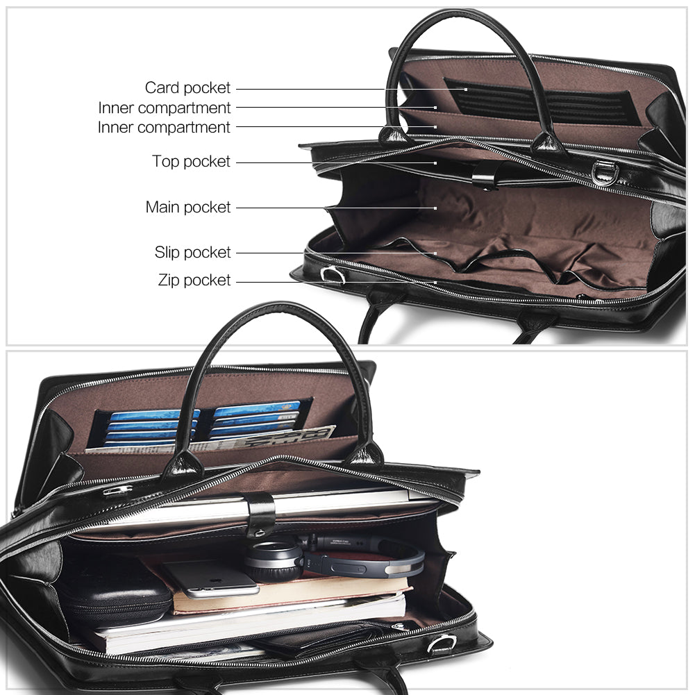 Carol Womens Leather Briefcase — Capable