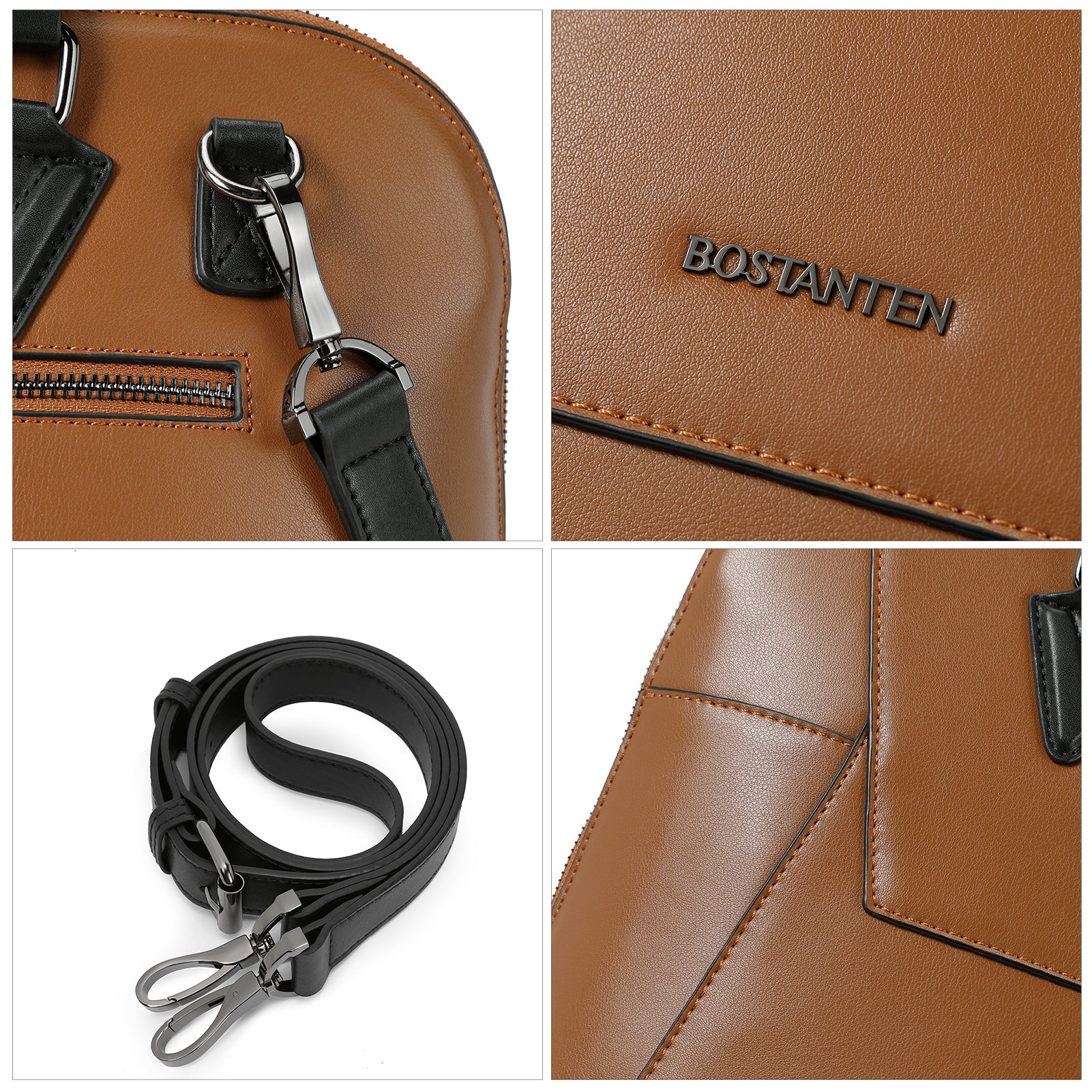 Jasmina Women's Leather lawyer Briefcase — Henna