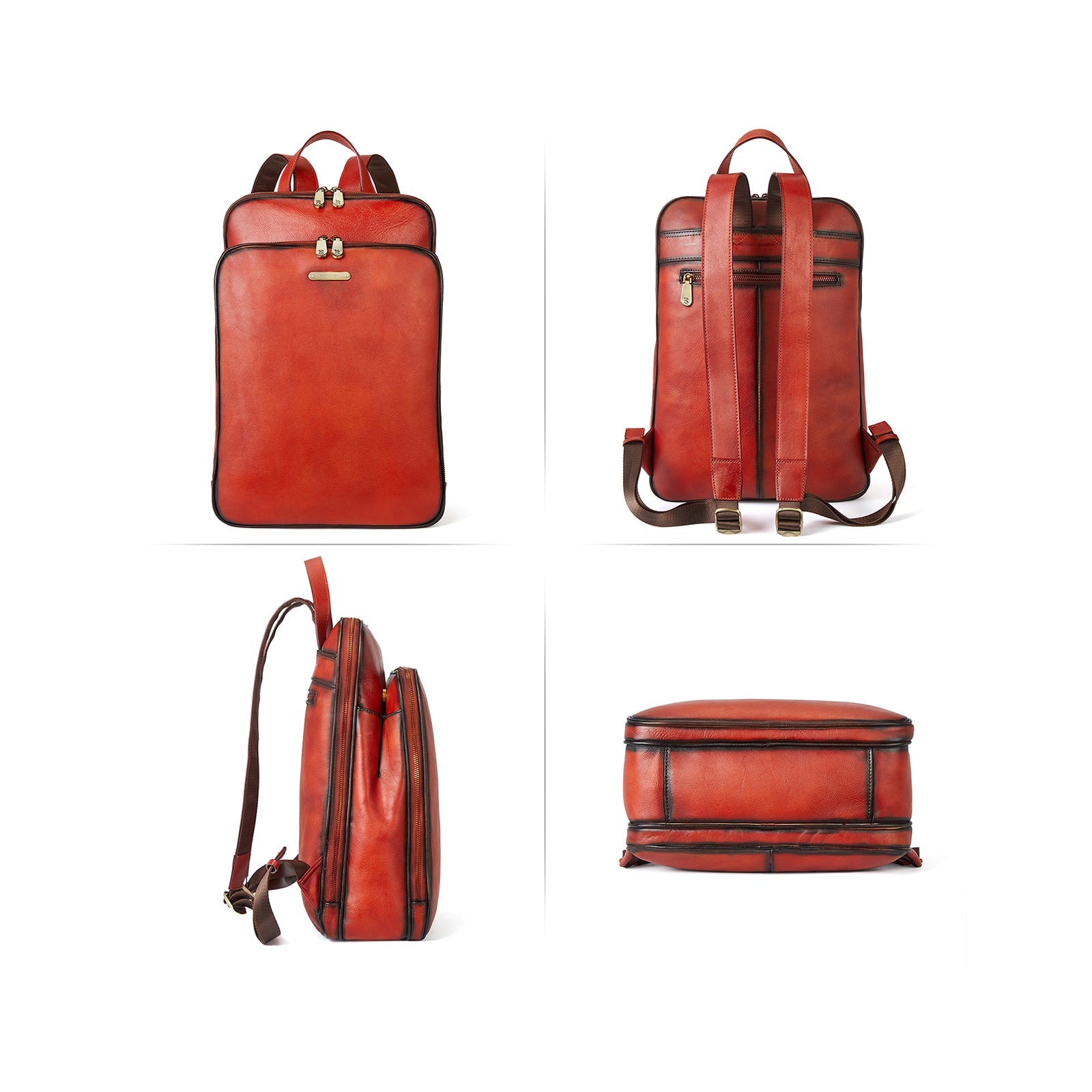 Frida Laptop BagsFor Women 15.6 Inch — Red Backpack