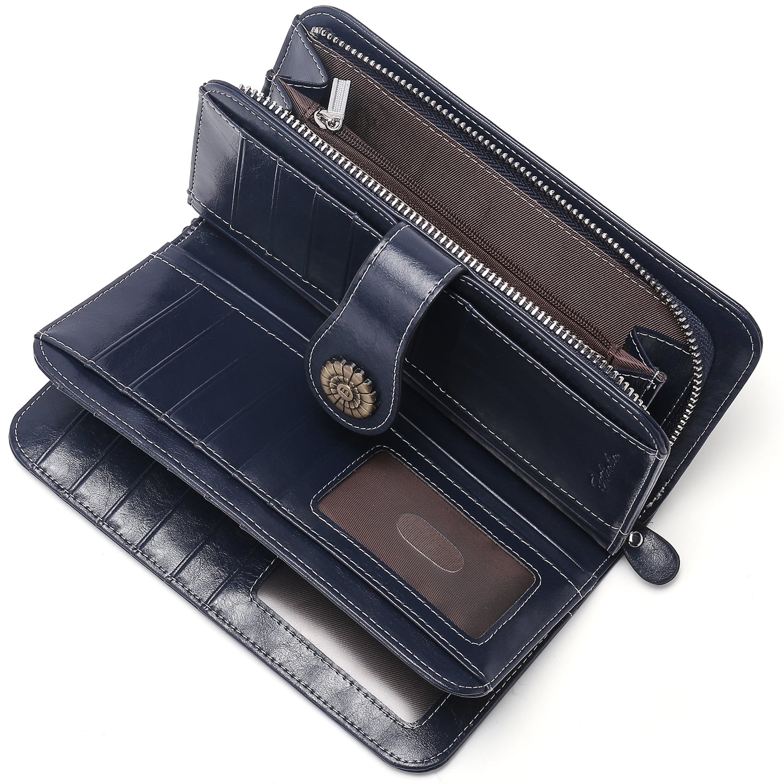 Lomy Big Wallet For Women With Wristlet — Large Capacity