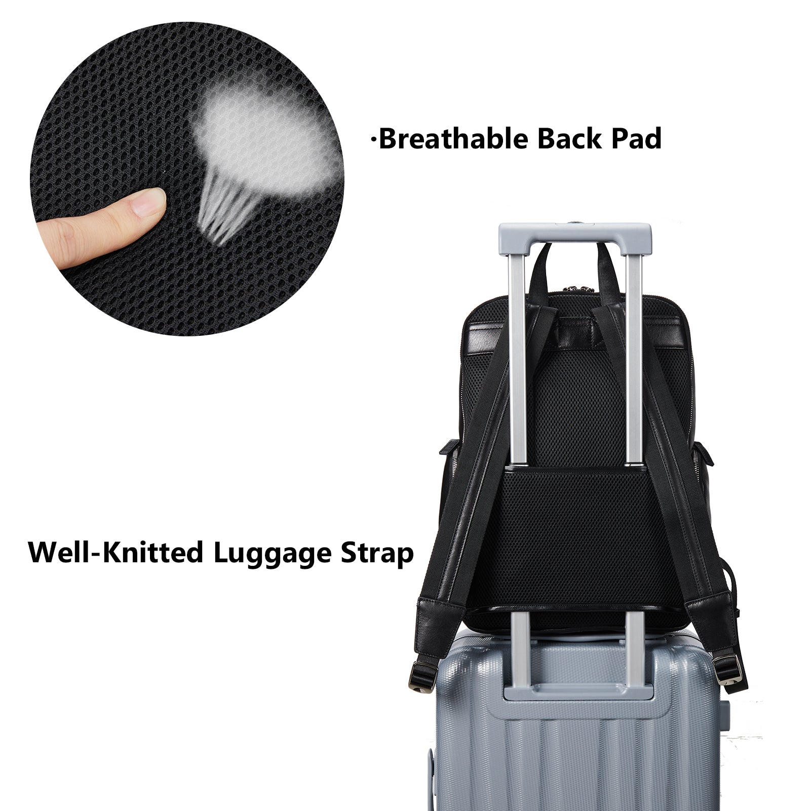 Versatile Men's Large Laptop Backpack for Travel and Business - Fits 15.6 inch Computers