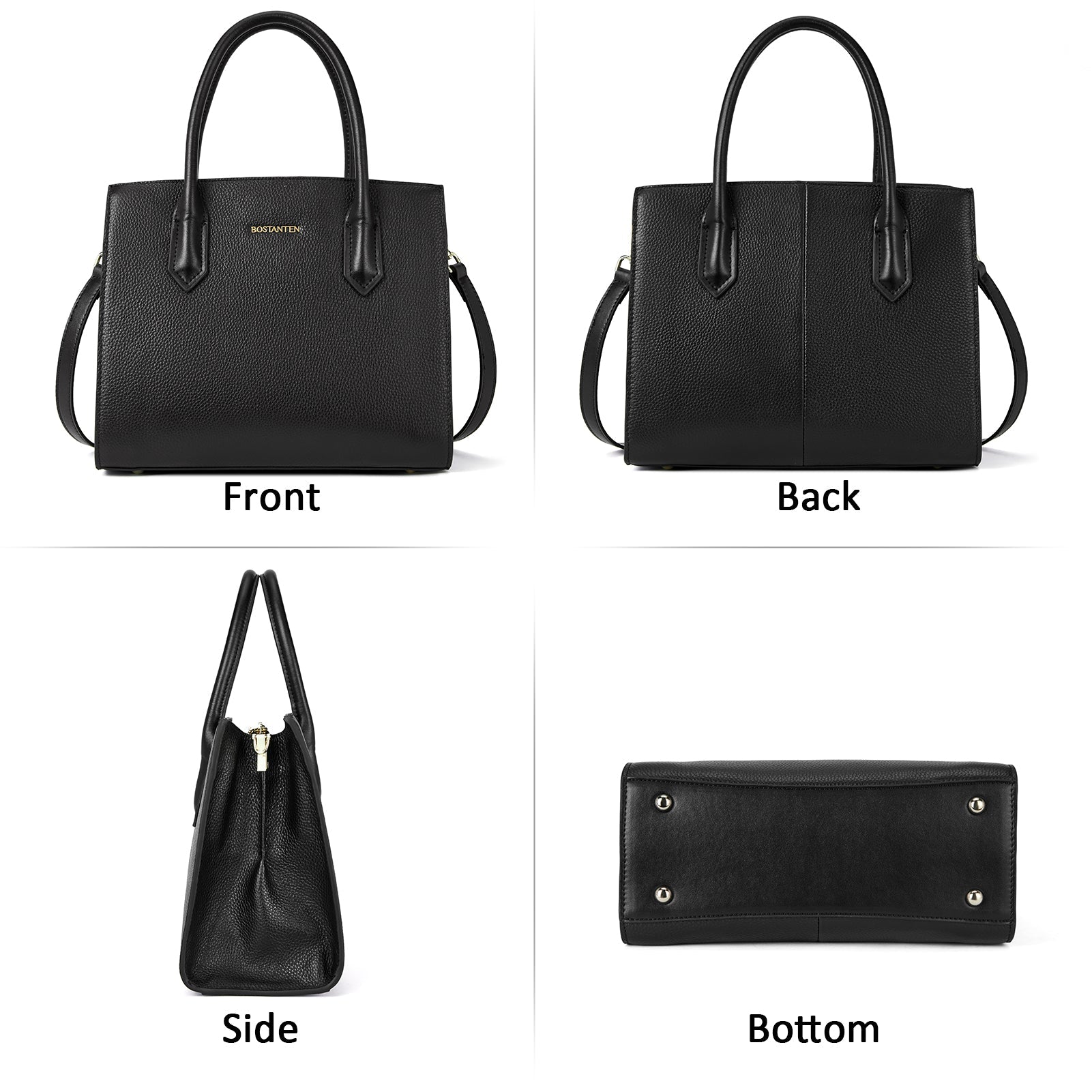 Machk Genuine Leather Tote Bag — Handle Shoulder