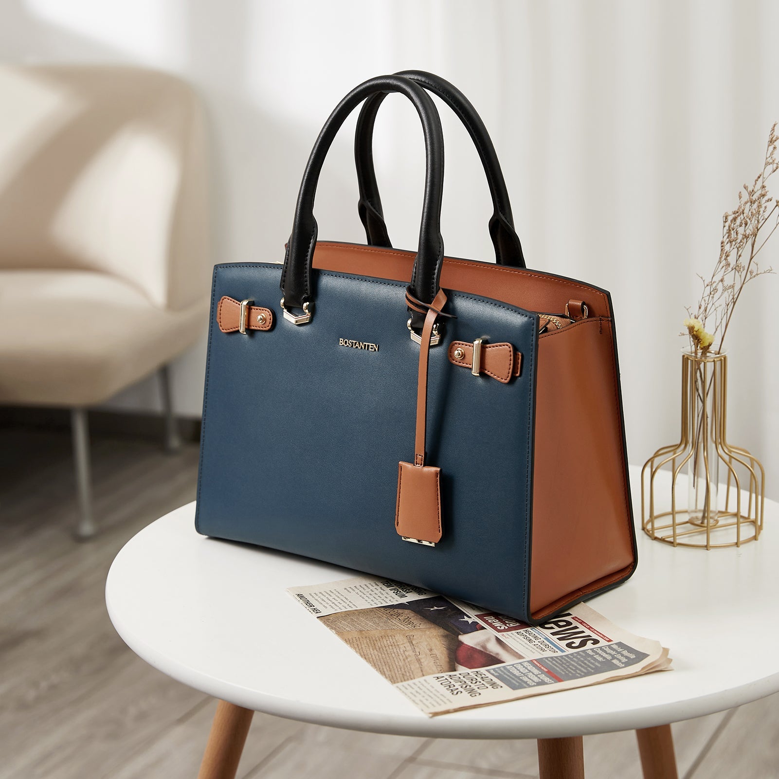 Nevin Elegant Medium Leather Crossbody Bag