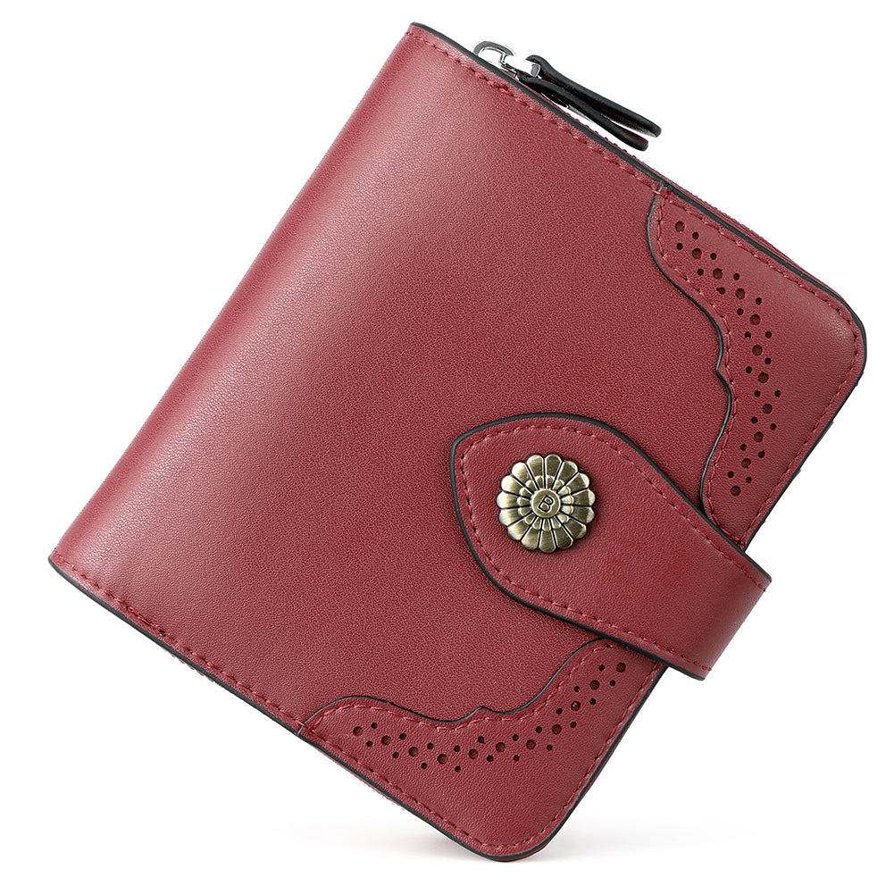 Rozenn Full Grain Leather Money Clip Wallet —— Small Bifold