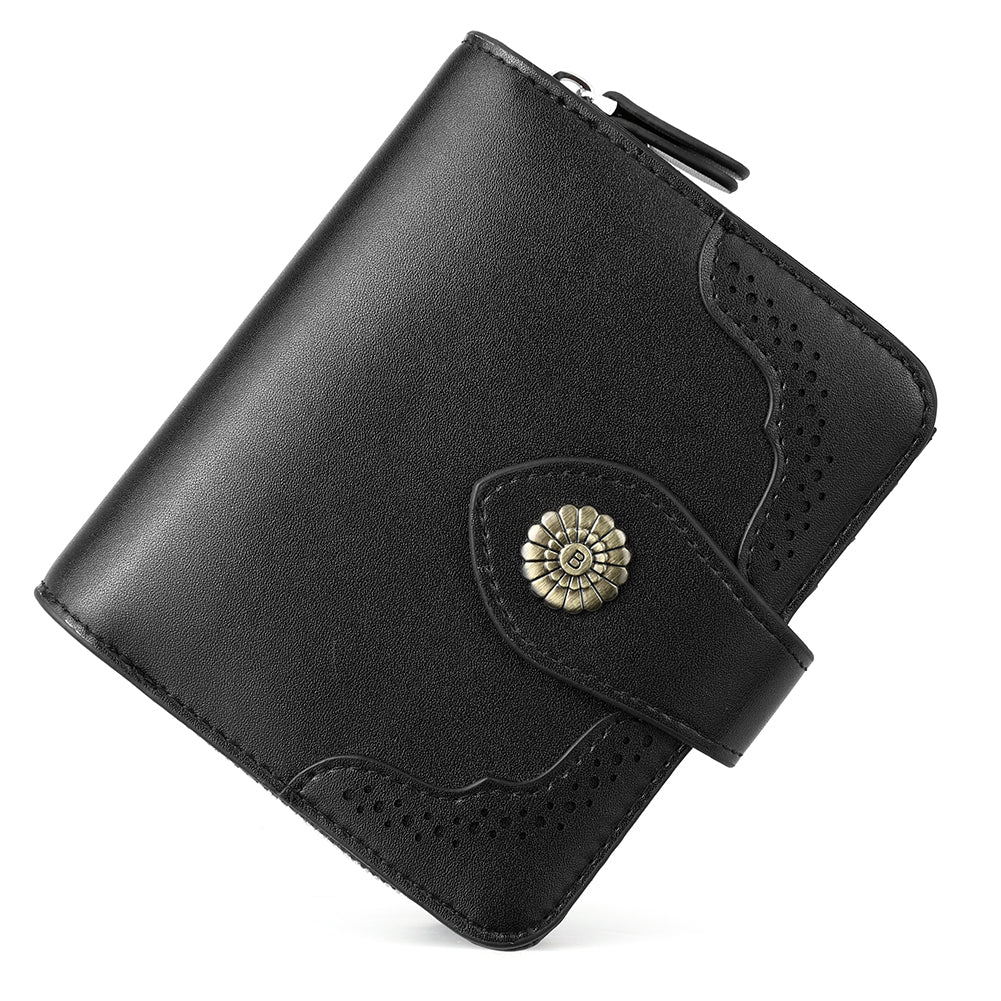 Rozenn Full Grain Leather Money Clip Wallet —— Small Bifold