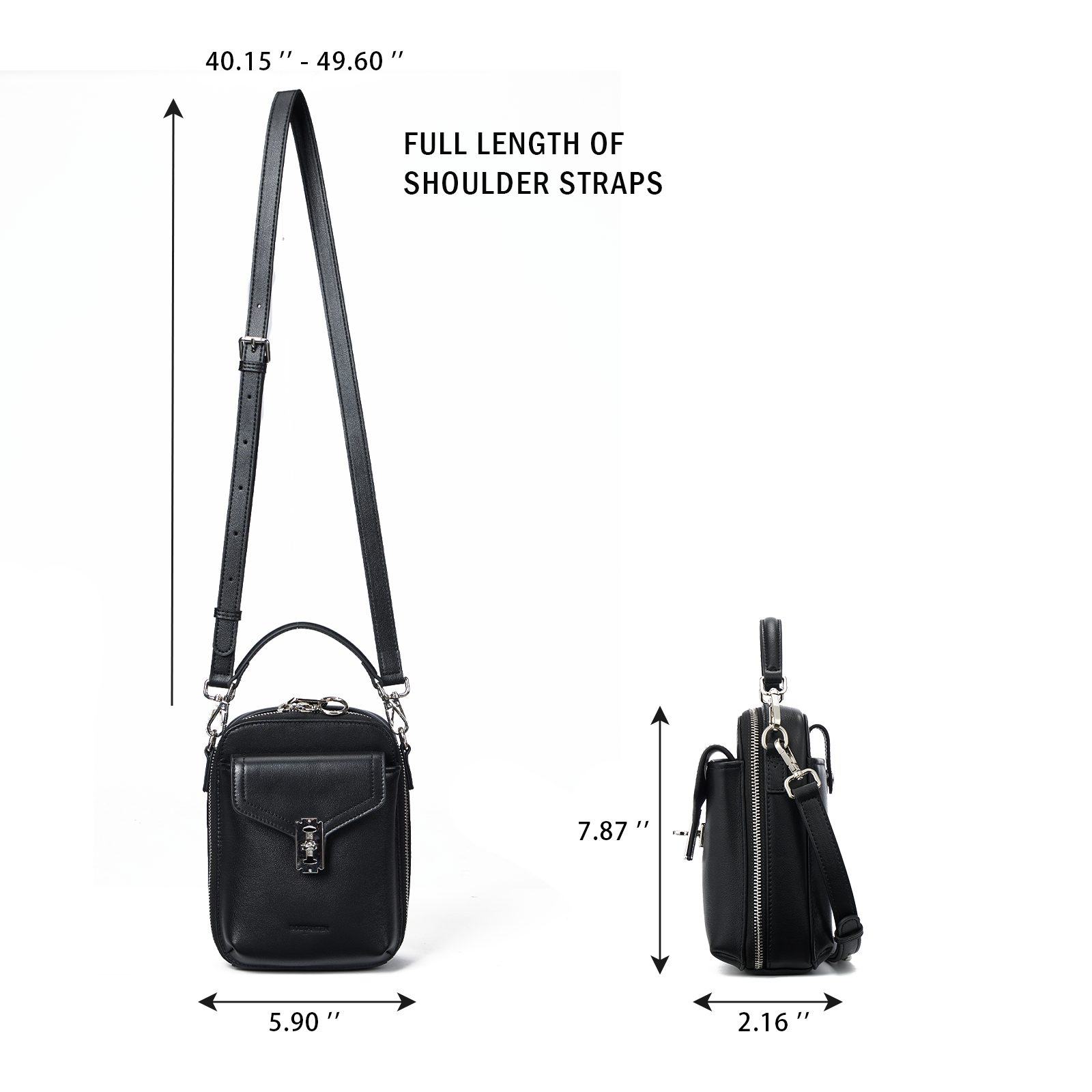 Nevin Vegetable-Tanned Genuine Leather Crossbody Phone Bag