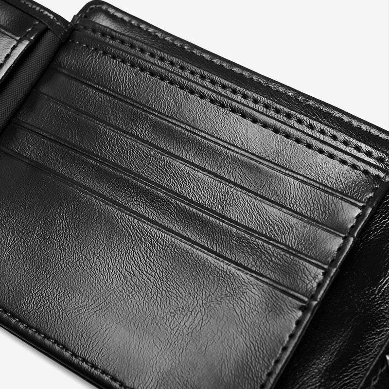 BOSTANTEN Bifold Wallet Men's Coin Zipper Material PU leather
