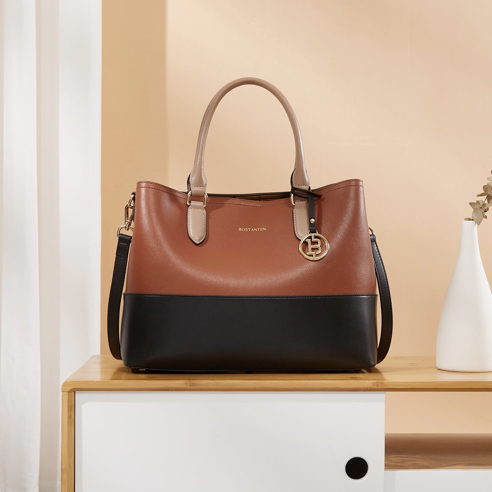 Satchel Handbags Leather Tote Purses Two Tone Designer Work Top Handle