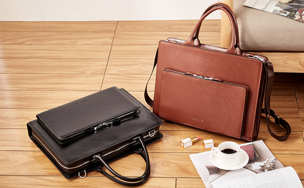Carol Womens Leather Briefcase — Capable