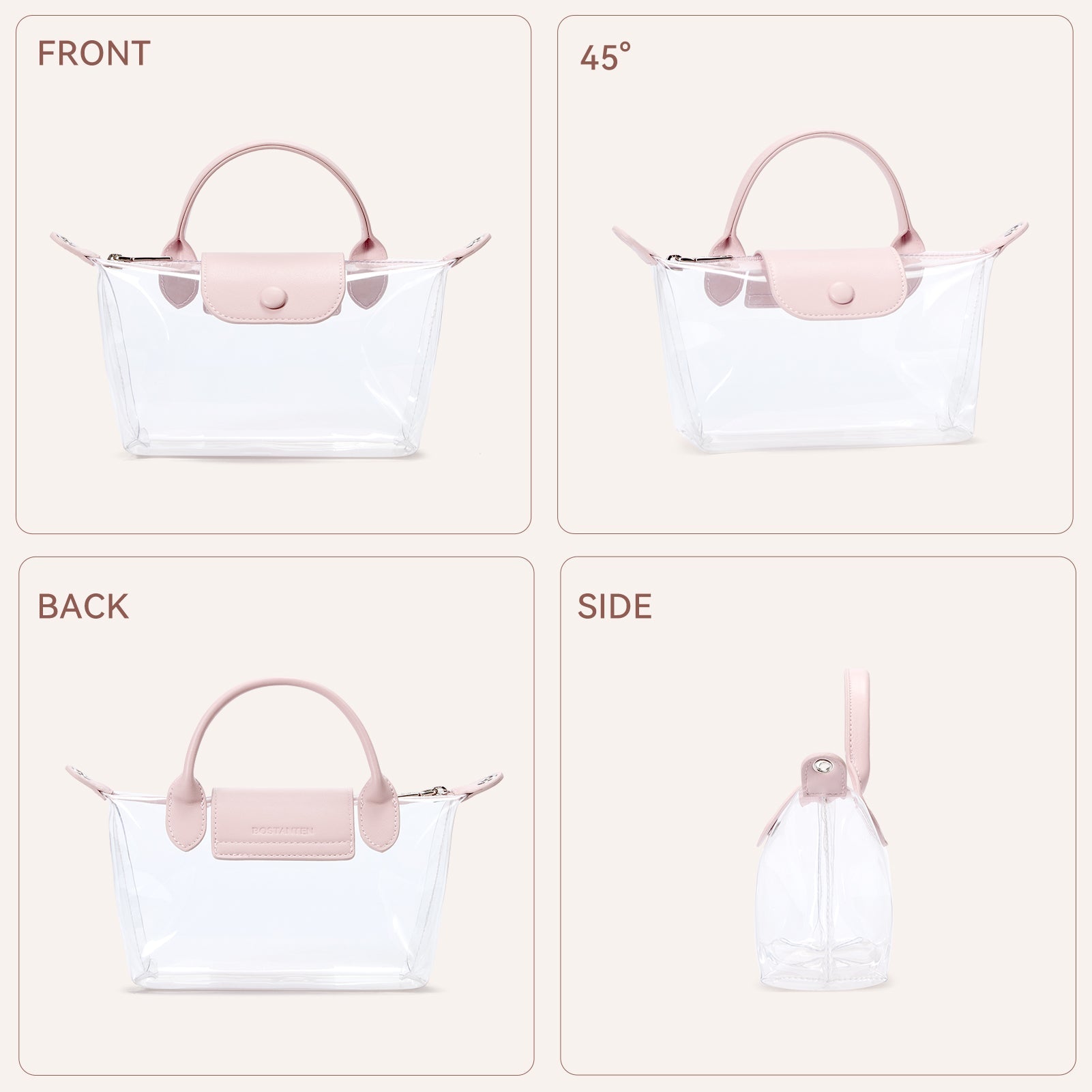 Clear Stadium Approved Crossbody Handbags For Concerts Sports Events
