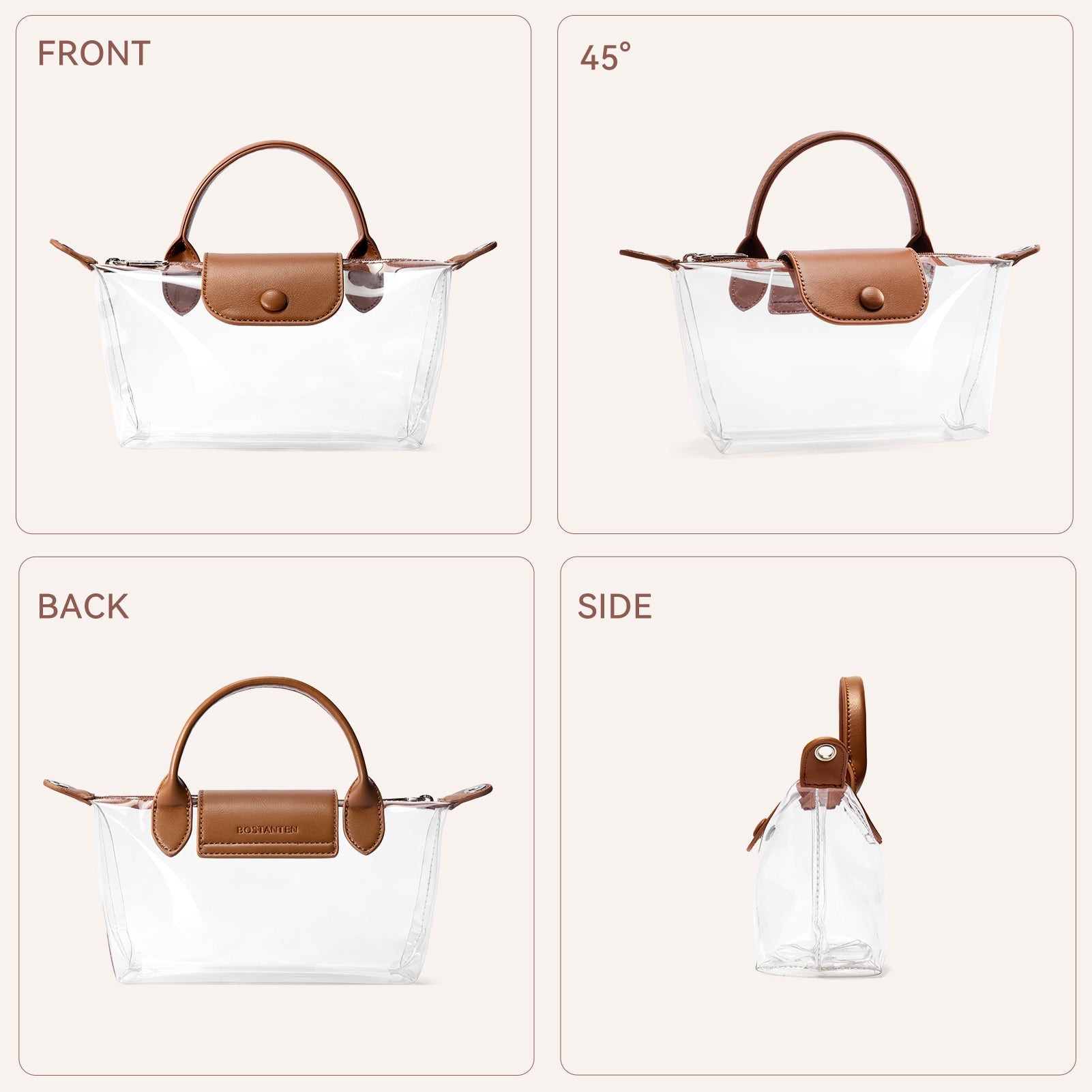 Clear Stadium Approved Crossbody Handbags For Concerts Sports Events