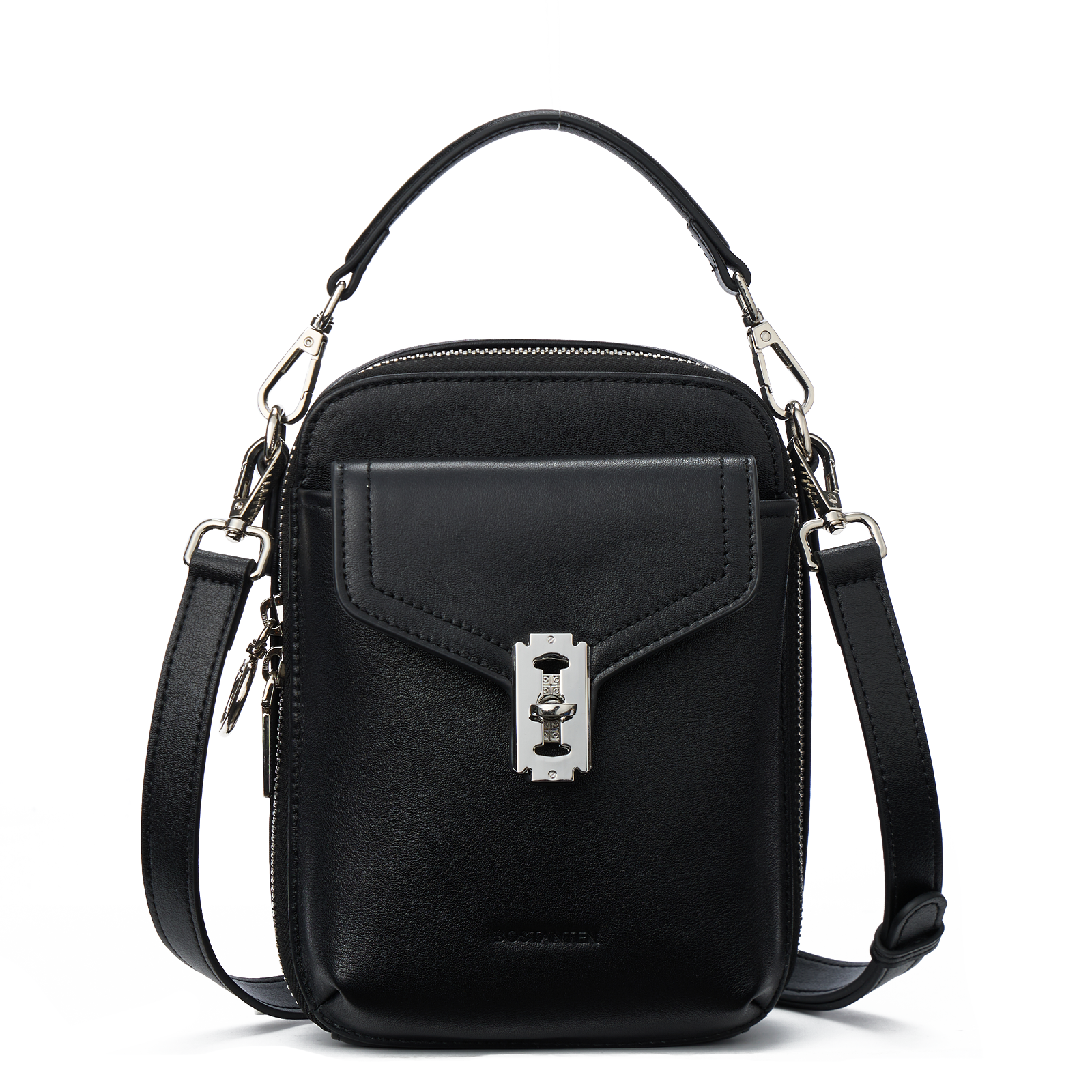 Nevin Vegetable-Tanned Genuine Leather Crossbody Phone Bag