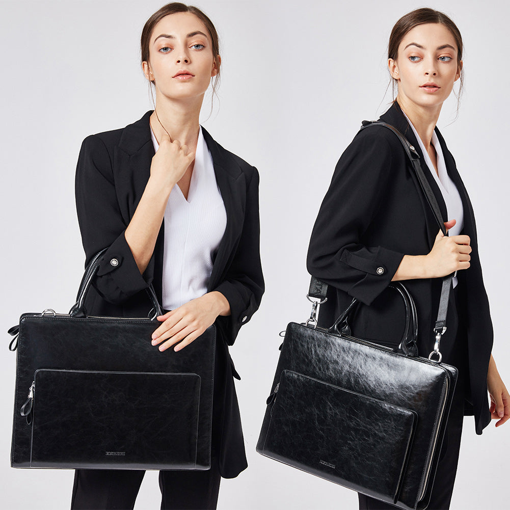 Carol Womens Leather Briefcase — Capable