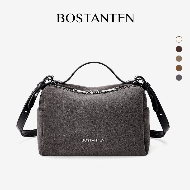 [Vanity Bag] BOSTANTEN Crossbody Bag Women's Premium Synthetic leather & Suede - Versatile 3in1 Handheld Crossbody Bag
