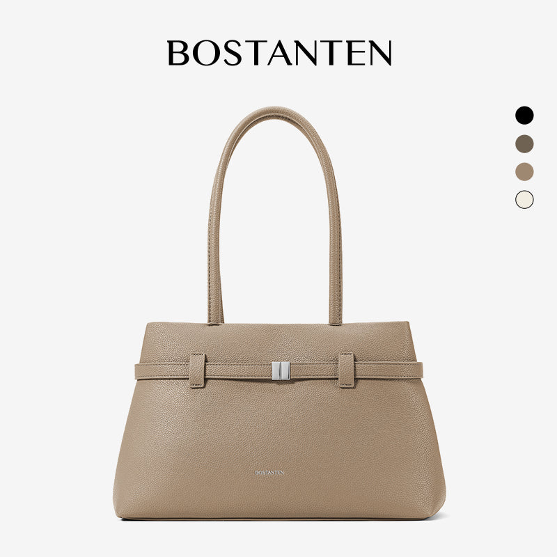 [Lock Tote bag] BOSTANTEN Tote bag PU leather Crossbody Bag Handbag Women's Korean Style Tote bag Women's