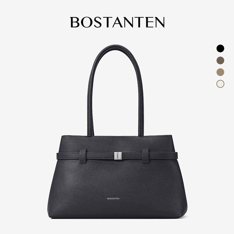 [Lock Tote bag] BOSTANTEN Tote bag PU leather Crossbody Bag Handbag Women's Korean Style Tote bag Women's