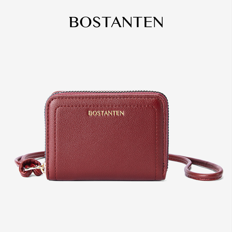 [Vallen Wallet] BOSTANTEN Small Wallet Women's 2 in 1 with strap Color Variatif