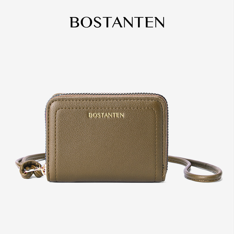 [Vallen Wallet] BOSTANTEN Small Wallet Women's 2 in 1 with strap Color Variatif