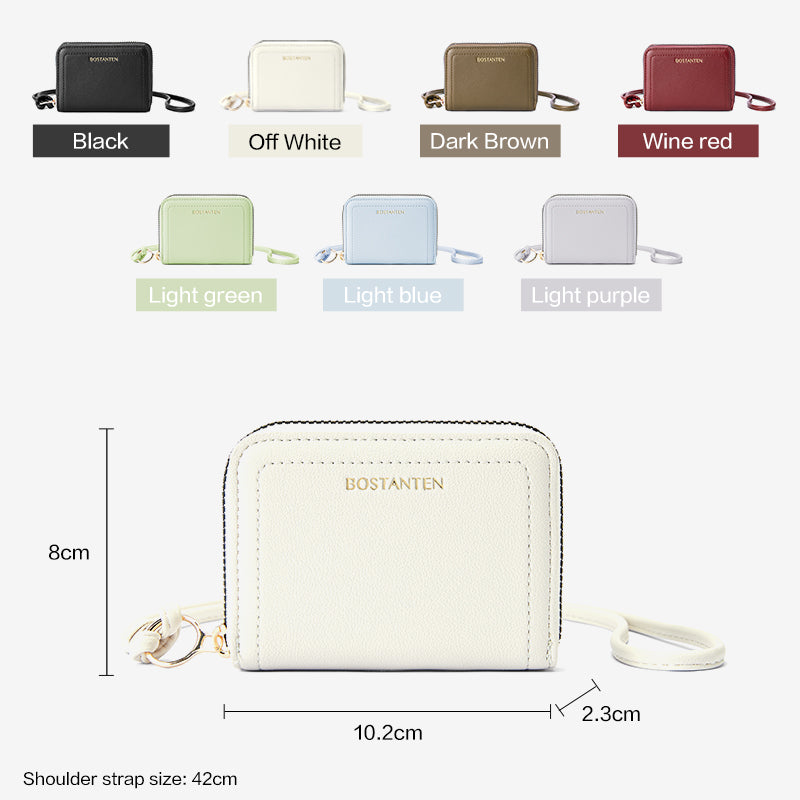 [Vallen Wallet] BOSTANTEN Small Wallet Women's 2 in 1 with strap Color Variatif