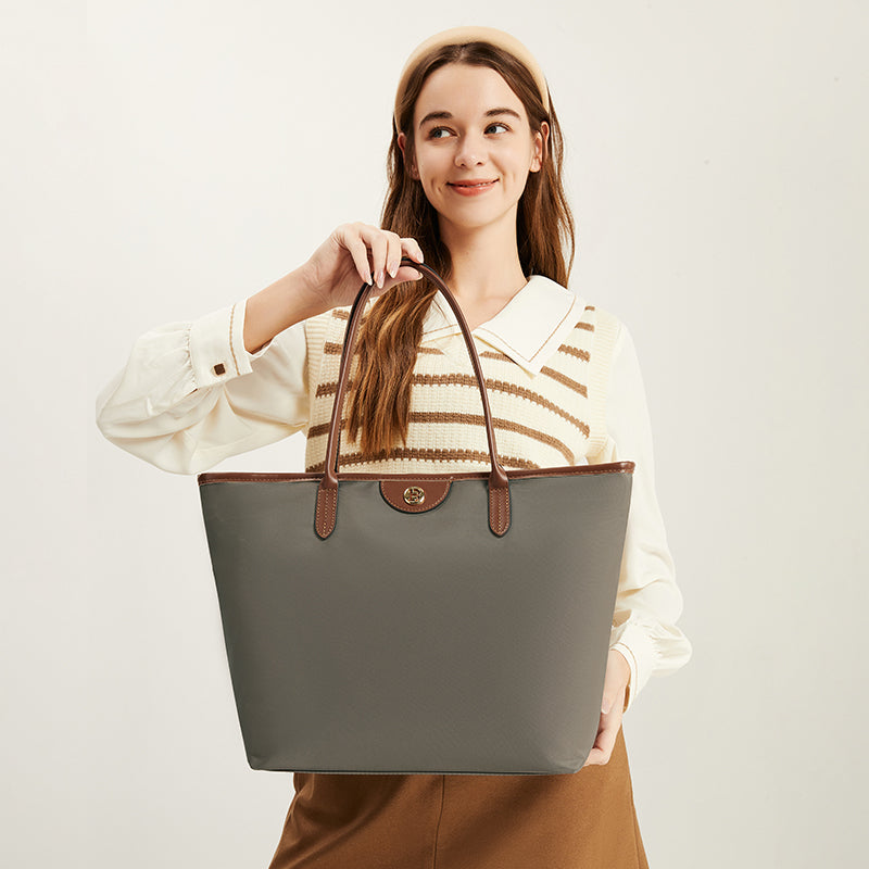 [Ashley Charles Bag] BOSTANTEN Tote Bag Women's – Bag Canvas Black White, can Tote & Shoulder
