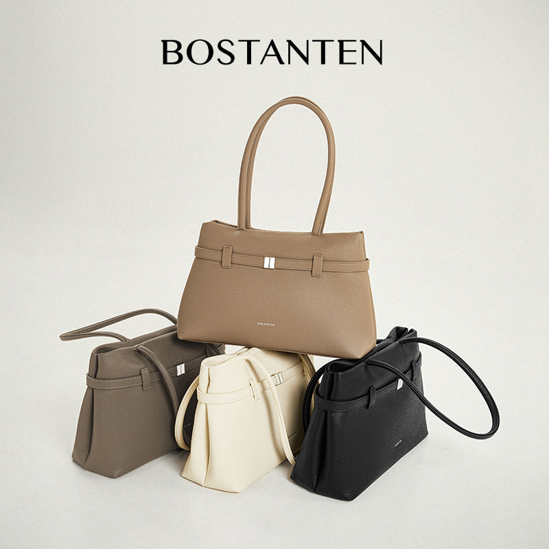 [Lock Tote bag] BOSTANTEN Tote bag PU leather Crossbody Bag Handbag Women's Korean Style Tote bag Women's