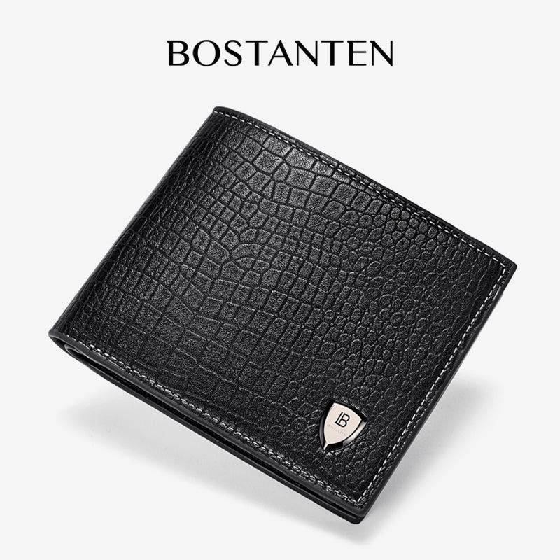 BOSTANTEN Men's Bifold Wallet Material PU leather Quality Premium