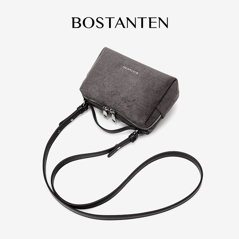 [Vanity Bag] BOSTANTEN Crossbody Bag Women's Premium Synthetic leather & Suede - Versatile 3in1 Handheld Crossbody Bag