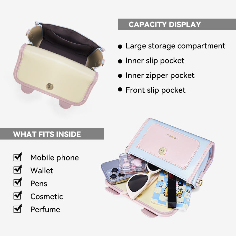 [Mini Ice Cream Bag] BOSTANTEN Bag Women's Mini Satchel Small Exquisite Versatile Waterproof Crossbody Bag Women's New 2025