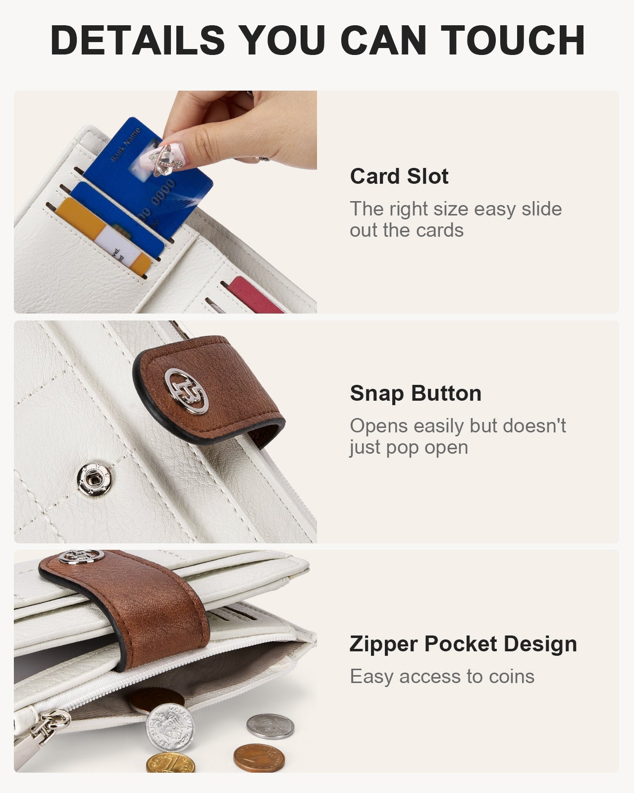 Luna Quilted Colorblock Leather Wallet - Secure RFID