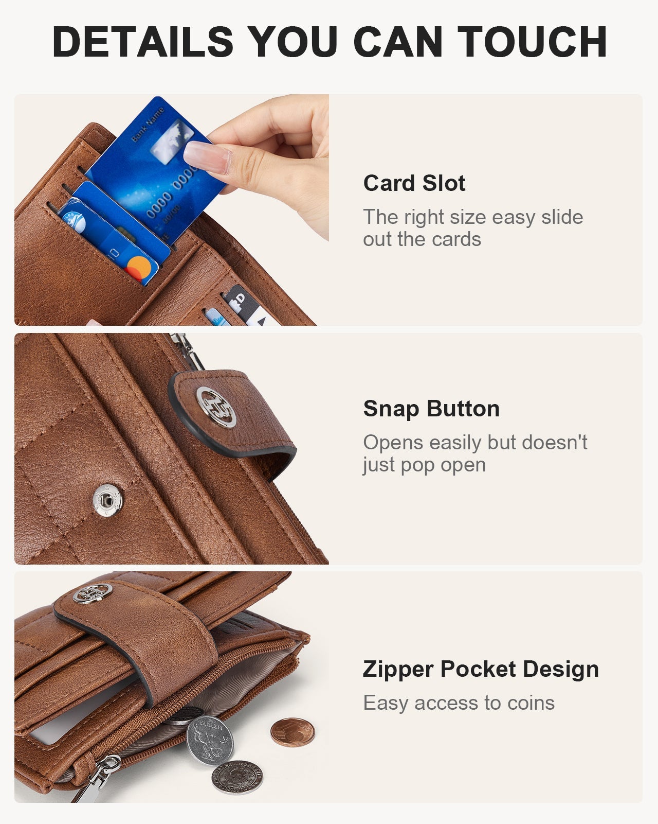 Luna Quilted Colorblock Leather Wallet - Secure RFID