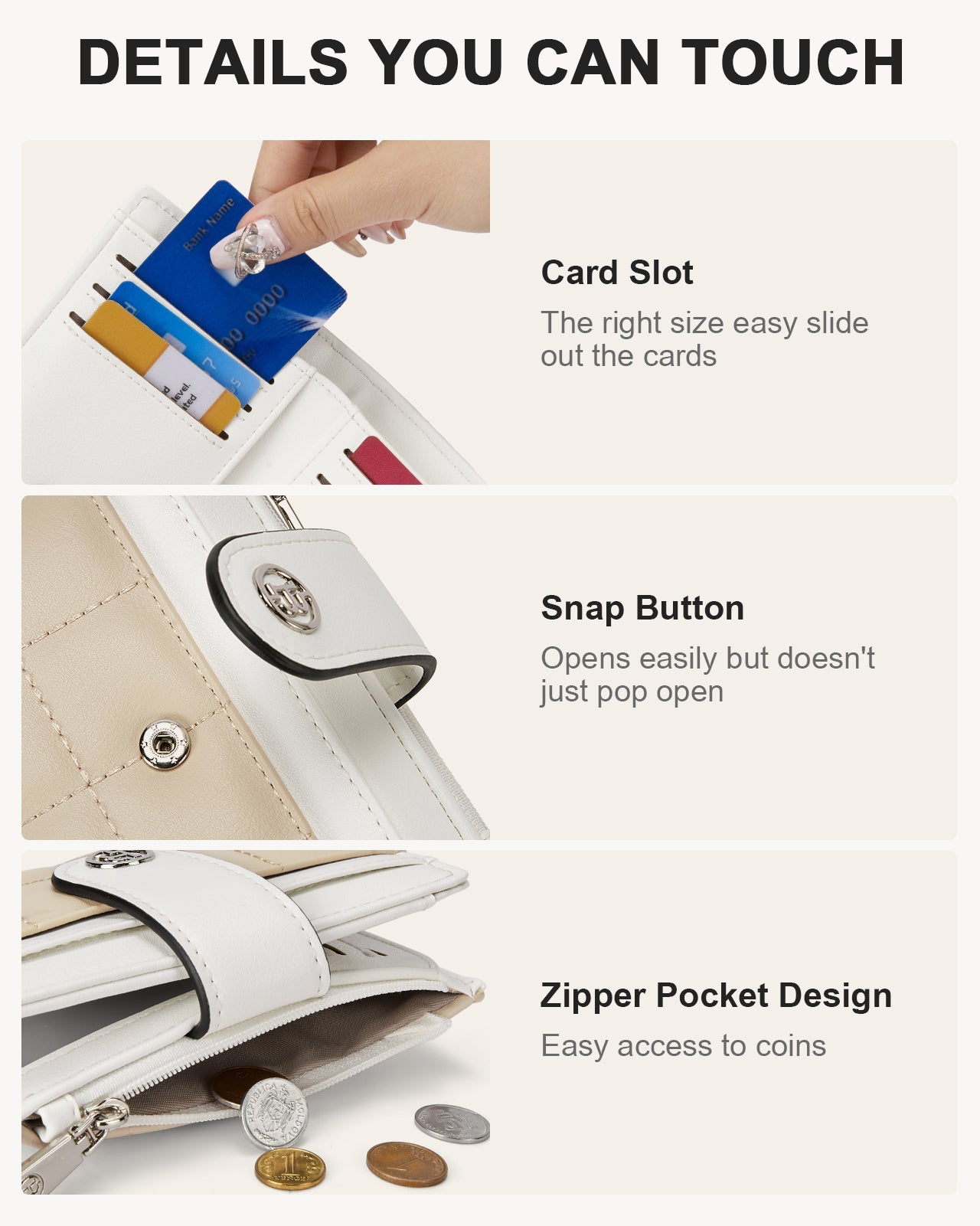 Luna Quilted Colorblock Leather Wallet - Secure RFID