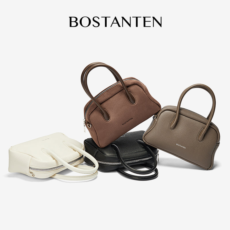 [Alma Bag] BOSTANTEN Crossbody Bag Women's Fabric Leather Suede Sling Bag Handbag Shoulder Bag