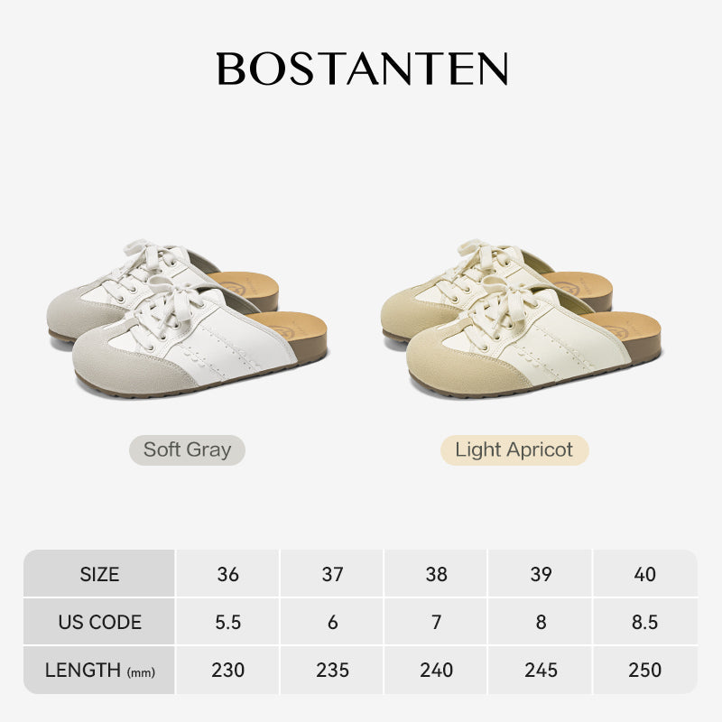 [Cindy Shoes] BOSTANTEN Sneakers Shoes Mules Slip-On Women's Anti-slip Casual
